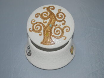 Portagioie in ceramica dipinto