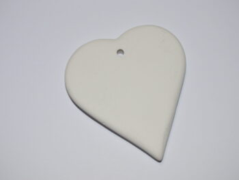 Cuore terracotta bianca