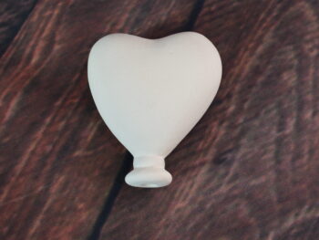 Palloncino cuore terracotta bianca