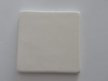 Mattonella in terracotta bianca