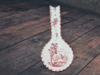 Poggiamestolo in ceramica dipinto