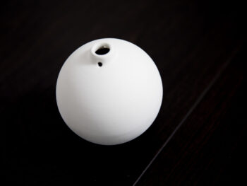 Palla in terracotta bianca da decorare