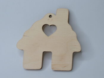 Sagoma in legno forma casa