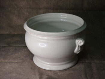 Portavaso ceramica di Castelli bianco