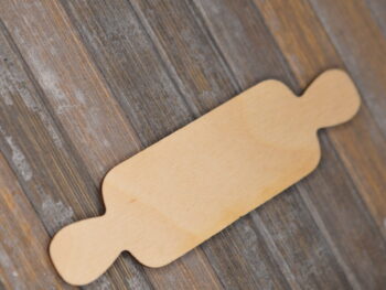 Sagoma in legno forma matterello cm 10x3