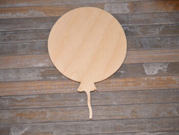 Sagoma in legno tonda forma palloncino cm 10