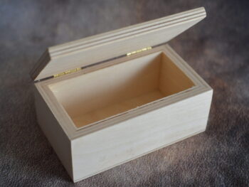 Scatola legno artigianale cm 9,5x7,8x3