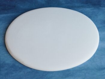 Ovale in terracotta bianca cm 12x9