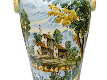 Portaombrelli in ceramica di castelli cm 51