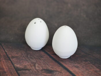 Uovo in terracotta da decorare – Porta sale e pepe 6 cm – Bomboniera artigianale pasquale o creativa