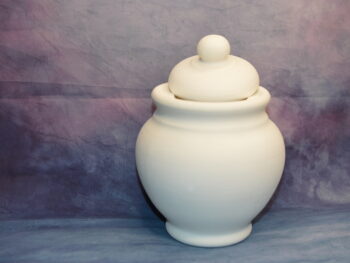 Contenitore in Terracotta Bianca con Coperchio – Artigianato Italiano