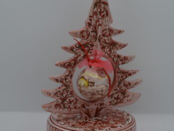 Albero di Natale in Ceramica di Castelli con Sfera Paesaggio
