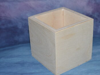 Portapenne in legno cm 8x8x8