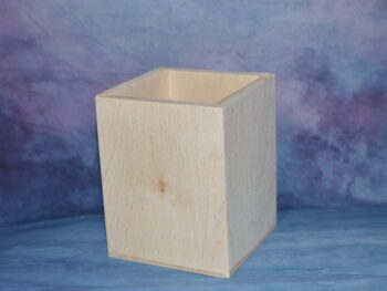 Portapenne in legno cm 8x8x10