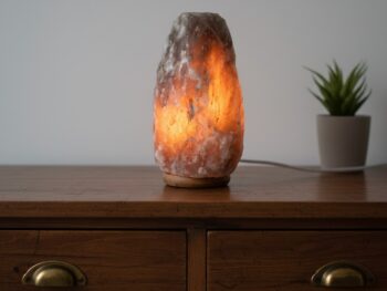 Lampada di Sale Grigio Naturale - Pezzo Unico Scultoreo Kg 2/3