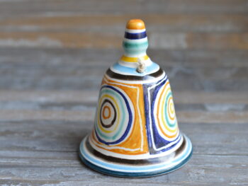 Campanella in Ceramica di Castelli - Maiolica Geometrica Fatta a Mano